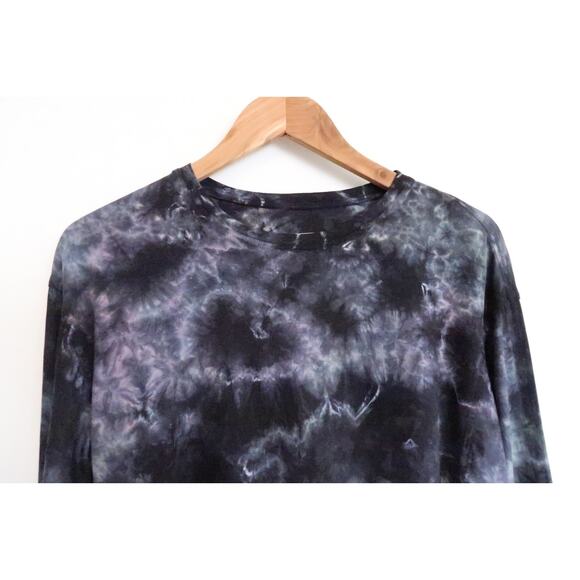 RAQUEL ALLEGRA Nebula Cloud Tie-Dye Boxy Long Sleeve Tee Top Farfetch 0 XS $265 - Picture 4 of 9